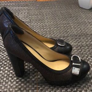 Coach leather pumps